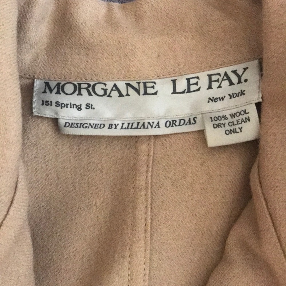 Morgane Le Fay camel wool skirt suit. Minor wear. - Picture 3 of 3
